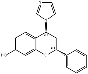 4-(1H-imidazol-1-yl)-2-phenylchroman-7-ol, 497261-83-3, 结构式