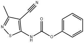 phenyl (4-cyano-3-methylisothiazol-5-yl)carbamate Structure