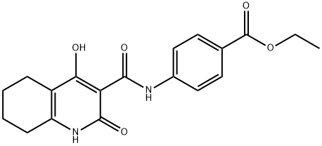 ethyl 4-{[(2,4-dihydroxy-5,6,7,8-tetrahydroquinolin-3-yl)carbonyl]amino}benzoate|