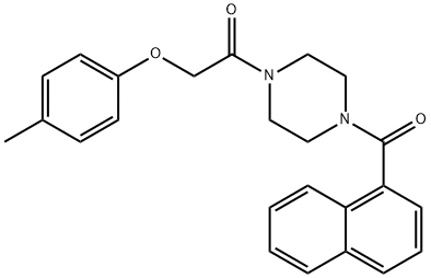 500195-73-3 2-(4-methylphenoxy)-1-[4-(naphthalen-1-ylcarbonyl)piperazin-1-yl]ethanone