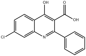 7-Chloro-4-hydroxy-2-phenylquinoline-3-carboxylic acid Structure