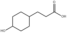 4-hydroxyCyclohexanepropanoic acid 化学構造式
