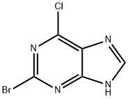 2-溴-6-氯嘌呤 结构式