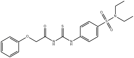 501105-43-7 N-{[4-(diethylsulfamoyl)phenyl]carbamothioyl}-2-phenoxyacetamide