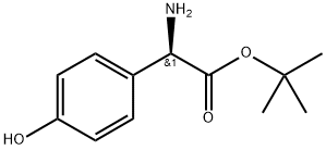 R-4-Hydroxyphenylglycine tert. Butyl ester 化学構造式