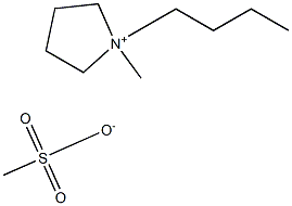 1-丁基-1-甲基吡咯烷甲磺酸盐, 501943-05-1, 结构式