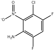 5-chloro-2-fluoro-6-nitroaniline 化学構造式