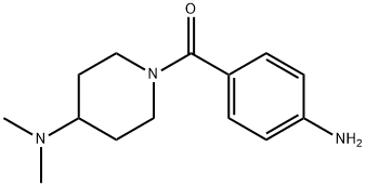 (4-氨基苯基)[4-(二甲基氨基)-1-哌啶基]甲酮, 50534-08-2, 结构式