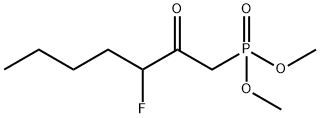 Dimethyl (3-fluoro-2-oxoheptyl)phosphonate Struktur