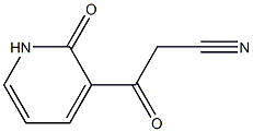 3-oxo-3-(2-oxo-1,2-dihydropyridin-3-yl)propanenitrile 结构式