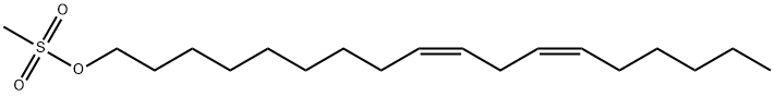 9,12-Octadecadien-1-ol, methanesulfonate, (9Z,12Z)- 化学構造式