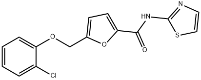 5-[(2-chlorophenoxy)methyl]-N-(1,3-thiazol-2-yl)furan-2-carboxamide|