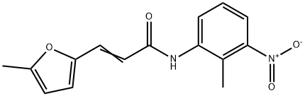 (2E)-3-(5-methylfuran-2-yl)-N-(2-methyl-3-nitrophenyl)prop-2-enamide Structure