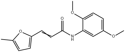 (2E)-N-(2,5-dimethoxyphenyl)-3-(5-methylfuran-2-yl)prop-2-enamide Struktur