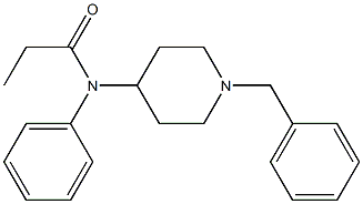 N-(1-benzylpiperidin-4-yl)-N-phenylpropanamide Struktur