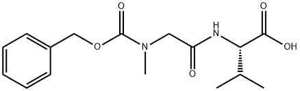 CARBOBENZYLOXY-SARCOSYL-L-VALINE Struktur