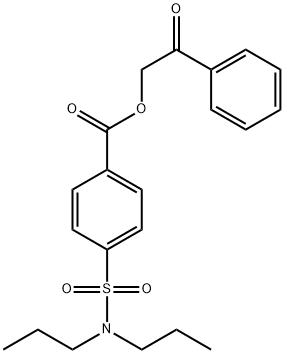 2-oxo-2-phenylethyl 4-(N,N-dipropylsulfamoyl)benzoate Struktur