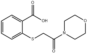 2-((2-morpholino-2-oxoethyl)thio)benzoic acid Struktur