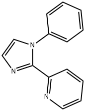 1-phenyl-2-(2'-pyridyl)-imidazole Structure