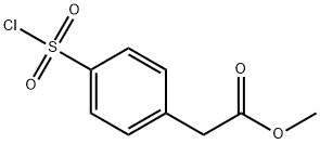 methyl 2-(4-(chlorosulfonyl)phenyl)acetate 化学構造式