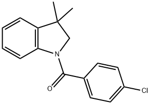 (4-Chlorophenyl)(3,3-dimethylindolin-1-yl)methanone|