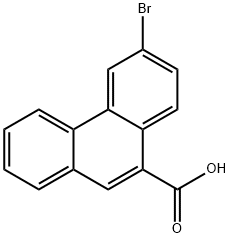 6-bromophenanthrene-9-carboxylic acid Struktur