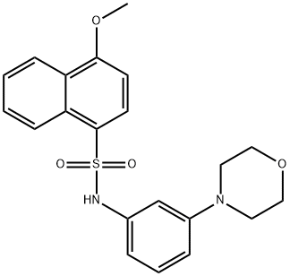 4-methoxy-N-[3-(morpholin-4-yl)phenyl]naphthalene-1-sulfonamide|