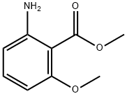 2-氨基-6-甲氧基苯甲酸甲酯,54166-96-0,结构式
