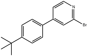 2-bromo-4-(4-tert-butylphenyl)pyridine 化学構造式