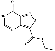 7-氧代-6H,7H-[1,2]噻唑并[4,3-D]嘧啶-3-甲酸乙酯 结构式