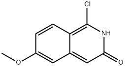 1-chloro-6-methoxy-3(2H)-isoquinolinone 化学構造式