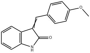 3-(4-Methoxybenzylidene)-2-indolinone Structure