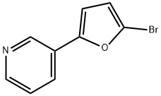 3-(5-bromo-2-furanyl)-pyridine,55484-31-6,结构式