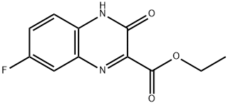 7-氟-3-氧代-3,4-二氢喹喔啉-2-羧酸乙酯,55496-01-0,结构式