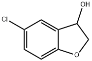 5-chloro-2,3-dihydro-benzofuran-3-ol 化学構造式