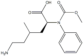 N2-(ベンジルオキシカルボニル)リシンメチル 化学構造式