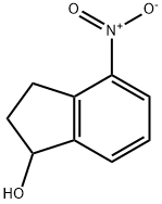 4-nitro-2,3-dihydro-1H-inden-1-ol 化学構造式