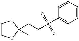 4-Phenylsulfonyl-2-butanone Ethylene Acetal 化学構造式