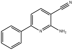 2-amino-6-phenyl-3-Pyridinecarbonitrile Struktur