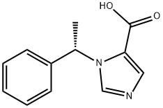 (S)-1-(1-phenylethyl)-1H-imidazole-5-carboxylic acid, 56649-49-1, 结构式