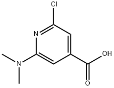 2-氯-6-(二甲氨基)异烟酸, 56836-19-2, 结构式