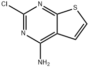 2-chlorothieno[2,3-d]pyrimidin-4-amine Struktur