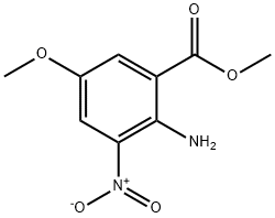 2-氨基-5-甲氧基-3-硝基苯甲酸甲酯,569668-23-1,结构式