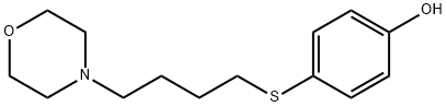 4-(4-Morpholinobutylthio)phenol 结构式