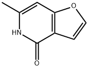 6-甲基呋喃并[3,2-C]吡啶-4(5H)-酮, 57105-94-9, 结构式