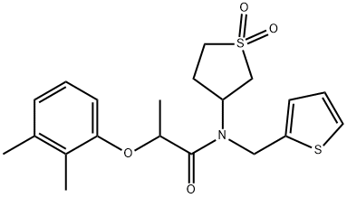 575470-03-0 2-(2,3-dimethylphenoxy)-N-(1,1-dioxidotetrahydrothiophen-3-yl)-N-(thiophen-2-ylmethyl)propanamide