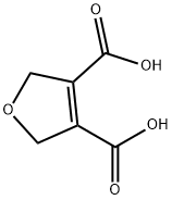 2,5-dihydrofuran-3,4-dicarboxylic acid 化学構造式