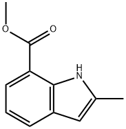 methyl 2-methyl-1H-indole-7-carboxylate 化学構造式