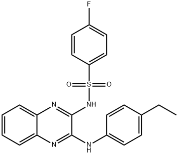 N-{3-[(4-ethylphenyl)amino]quinoxalin-2-yl}-4-fluorobenzenesulfonamide Structure