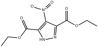 4-硝基-1H-吡唑-3,5-二羧酸二乙酯 结构式